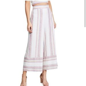 Amanda Uprichard wide-leg, cropped linen pants. Size P. Barely worn.